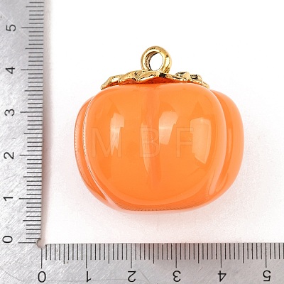 Opaque Resin Pendants FIND-E053-02B-G-1