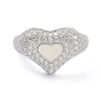 Heart Bling Jewelry for Teen Girl Women Gift ZIRC-C025-02P-1