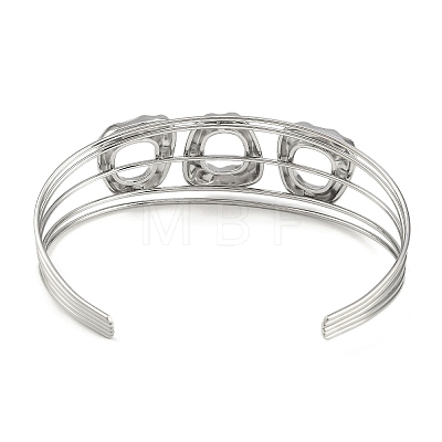 Non-Tarnish 304 Stainless Steel Hollow Open Cuff Bangles BJEW-Q348-03P-06-1