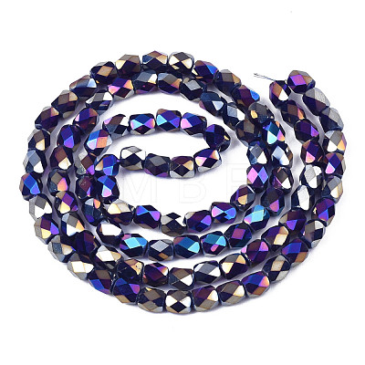 Electroplate Glass Beads Strands EGLA-N002-13-A01-1