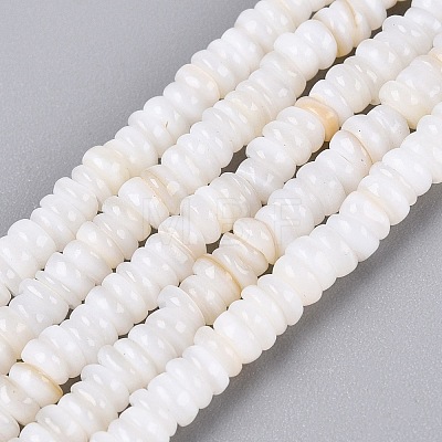 Natural Freshwater Shell Beads Strands SHEL-Q028-01A-1