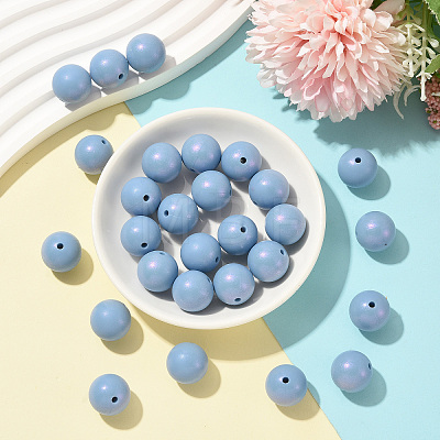 30Pcs Round Silicone Beads SIL-SZ0004-23B-1