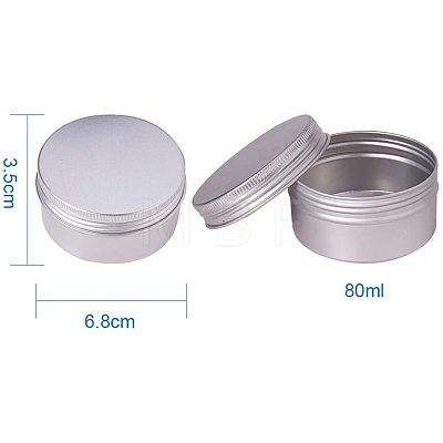 80ml Round Aluminium Tin Cans CON-PH0001-06A-1