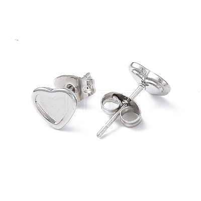 304 Stainless Steel Stud Earring Finding EJEW-I285-43P-1