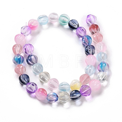 Transparent Glass Beads Strands GLAA-F114-02B-1
