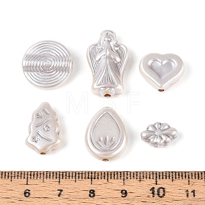 Pearlized Opaque Acrylic Beads OACR-T029-04A-1