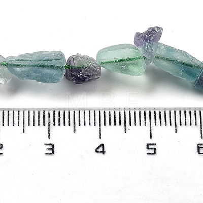 Raw Rough Natural Fluorite Beads Strands G-P528-B03-01-1