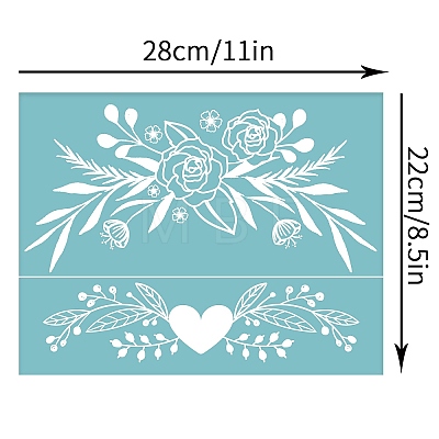 Self-Adhesive Silk Screen Printing Stencil DIY-WH0173-038-1