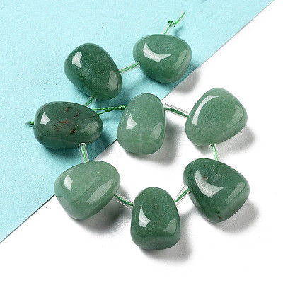 Natural Green Aventurine Beads Strands G-P528-E08-01-1