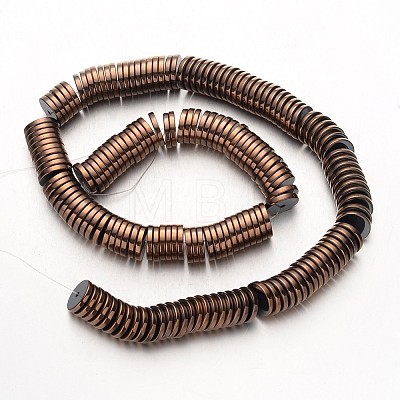 Electroplate Non-magnetic Synthetic Hematite Beads Strands G-F300-17A-08-1