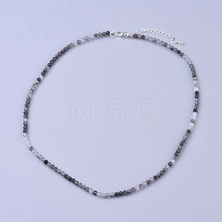 Natural Rutilated Quartz Beaded Necklaces NJEW-K114-C-A05-1