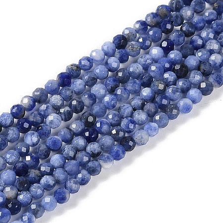 Natural Sodalite Beads Strands LS-G-G139-A07-02-1