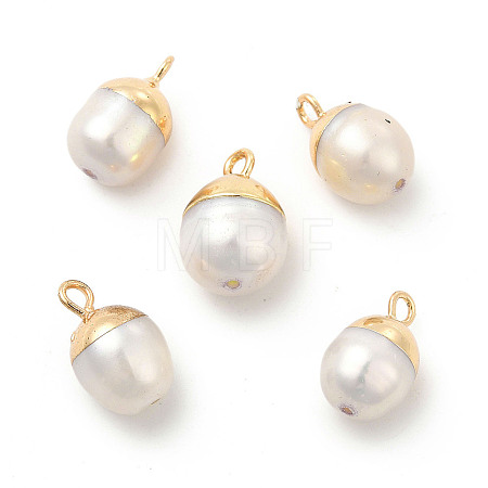Natural Pearl Pendants PEAR-P004-45KCG-1