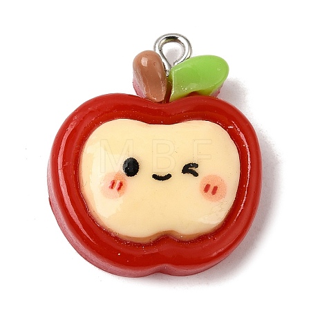 Opaque Resin Imitation Food Pendants RE-CBAAB56-02-1