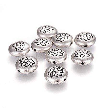 Tibetan Style Alloy Beads TIBEB-Q067-08TAS-NR-1