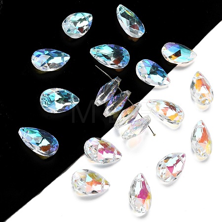 Glass Pendants GLAA-22X13-28AB-1