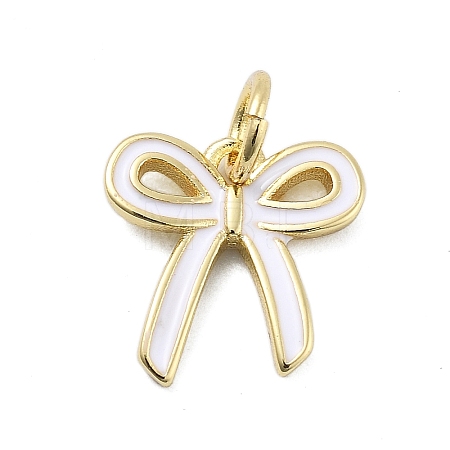 Brass Enamel Charms KK-H206-15G-02-1