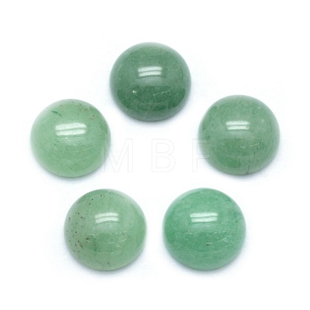 Natural Green Aventurine Cabochons G-P393-R15-10mm-1