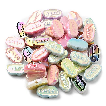 UV Plating Acrylic Beads OACR-R261-14-1