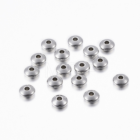 Non-Tarnish 201 Stainless Steel Spacer Beads X-STAS-H376-50-1