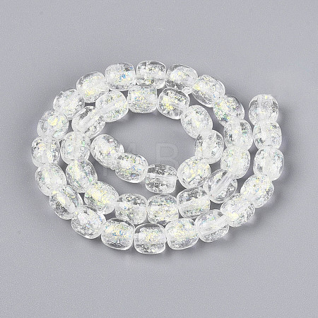 Handmade Foil Lampwork Beads Strands FOIL-T008-01H-1