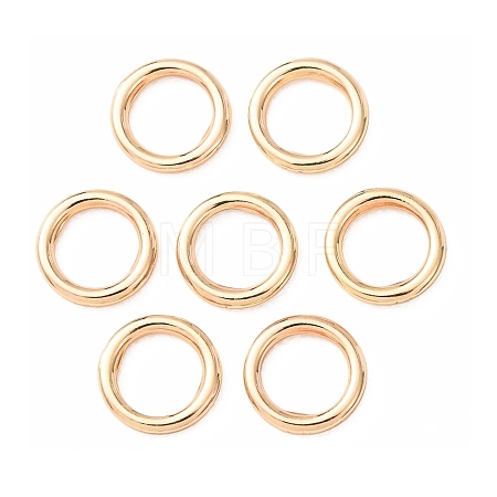 Brass Closed Jump Rings KK-CBA75F9-02-1