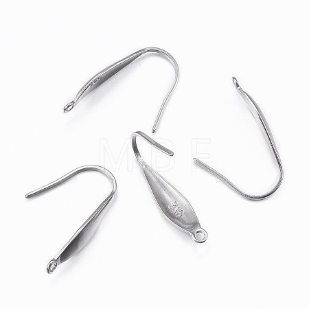 Tarnish Resistant 316 Surgical Stainless Steel Earring Hooks X-STAS-H392-03P-1