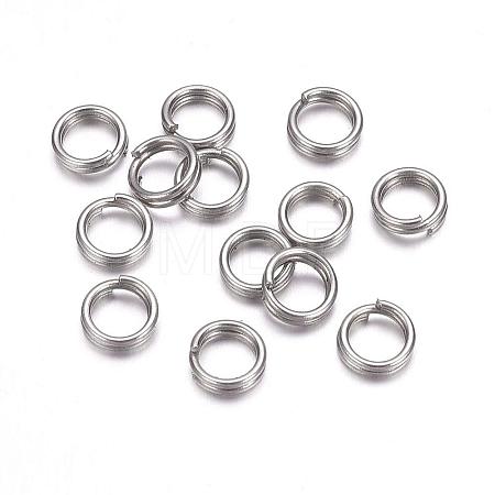 Tarnish Resistant 304 Stainless Steel Split Rings STAS-F117-14P-6mm-1