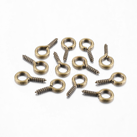 Iron Screw Eye Pin Peg Bails X-IFIN-R211-02AB-1