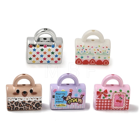 Printed Opaque Acrylic Beads AC-CBA6658-07-1