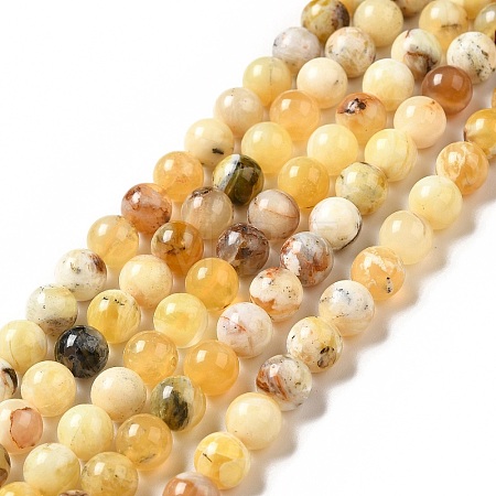 Natural Yellow Opal Beads Strands G-G992-A02-A-1