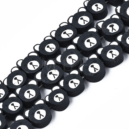 Handmade Polymer Clay Beads Strands X-CLAY-T020-15-1