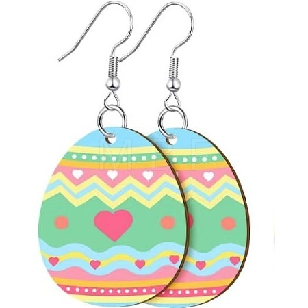 Printed Easter Acrylic Dangle Earrings FS-WG616F7-12-1