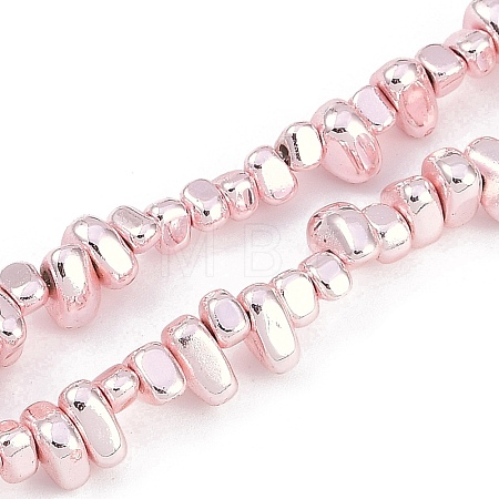 Baking Paint Electroplated Synthetic Non-magnetic Hematite Beads Strands G-H072-D01-01B-1