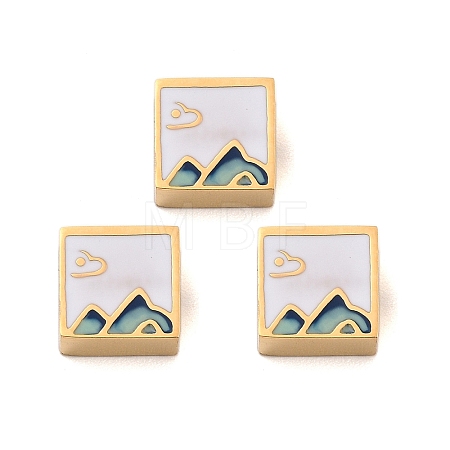 Ion Plating(IP) 304 Stainless Steel Enamel Beads STAS-S140-38G-A-1