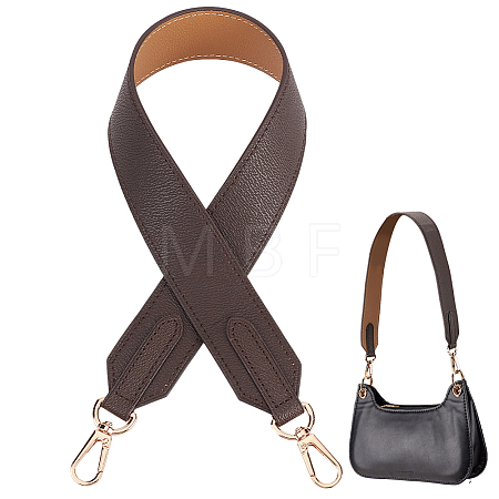 Double Face Cowhide Leather Long Bag Straps PURS-CL0001-49B-1
