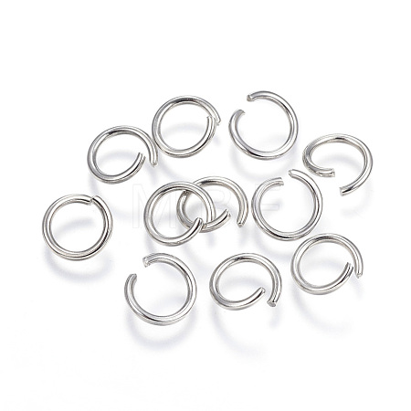 Tarnish Resistant 304 Stainless Steel Open Jump Rings STAS-F110-01P-1