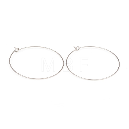 316L Surgical Stainless Steel Hoop Earring Findings X-STAS-G229-07P-06-1