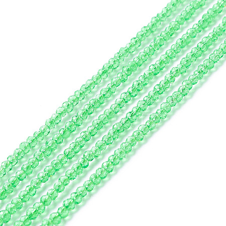 Transparent Glass Beads Strands GLAA-C019-01A-27-1