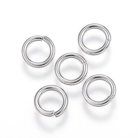 Tarnish Resistant 304 Stainless Steel Open Jump Rings X-STAS-E113-12P-1