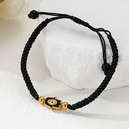 304 Stainless Steel Beads Braided Bead Bracelets WGEBCCD-02-1