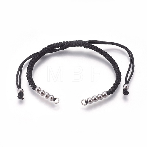 Nylon Cord Braided Bead Bracelets Making BJEW-F360-FP08-1