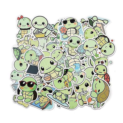 50Pcs Paper Stickers DIY-M055-09-1