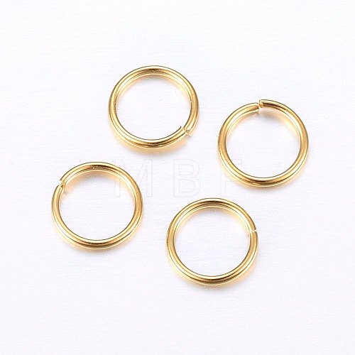 304 Stainless Steel Open Jump Rings X-STAS-O098-01G-17-1