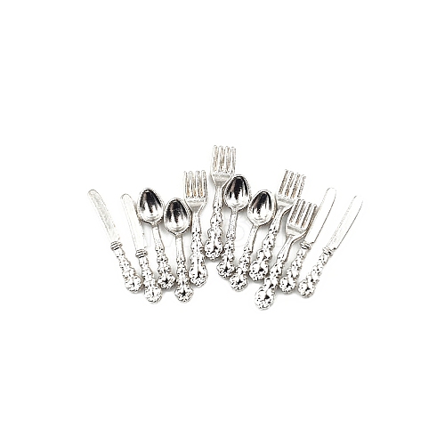 Plastic Silverware Miniature Ornaments PW-WGA9C53-02-1