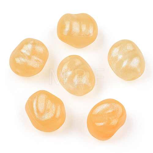 Opaque Acrylic Beads OACR-E015-08C-1