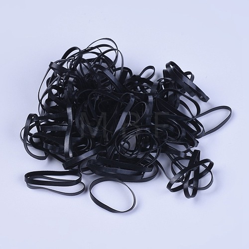 Disposable Elastic Hair Rubber Bands OHAR-WH0010-01-1