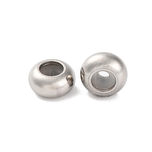 202 Stainless Steel Beads STAS-P238-10P-A-1