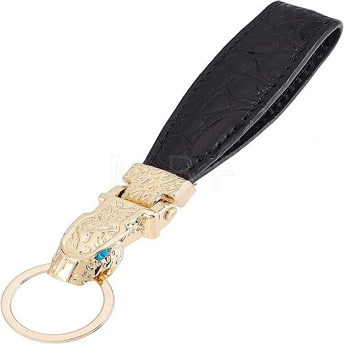 CHGCRAFT 1Pcs PU Leather Keychain KEYC-CA0001-17-1