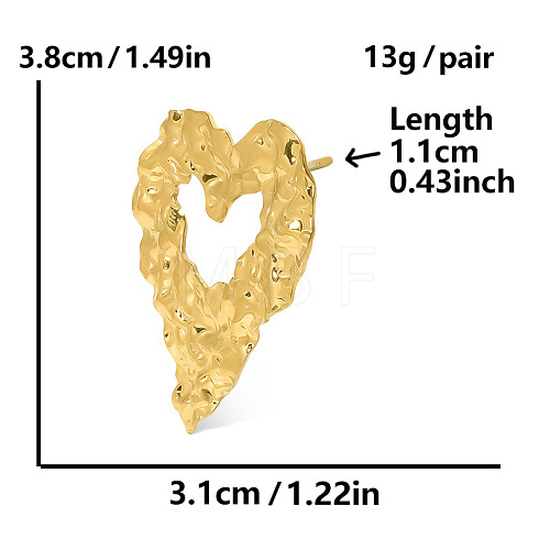 Stylish Heart-shaped Stud Earrings for Women OT2991-2-1